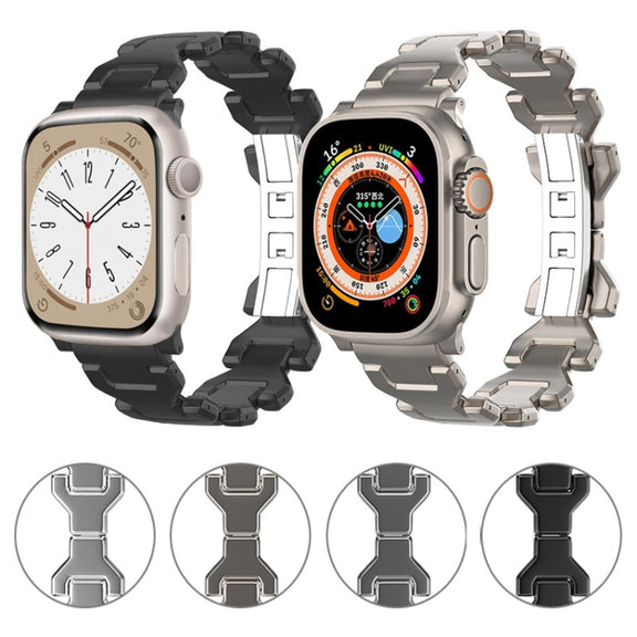 For Apple Watch SE 40mm Y Type Pure Titanium Watch Band(Silver)