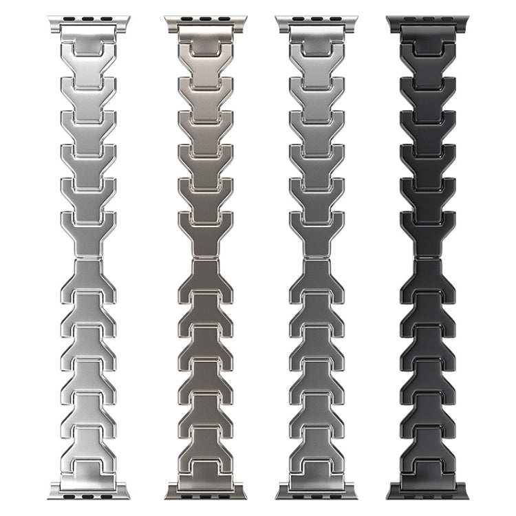 For Apple Watch Ultra 49mm Y Type Pure Titanium Watch Band(Silver)