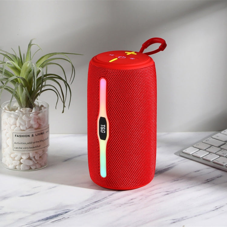 T&G TG675 Music Pulse Wireless Bluetooth Speaker with LED Light(Red)