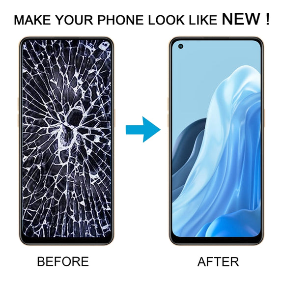 For OPPO Reno7 4G OLED LCD Screen Digitizer Full Assembly with Frame