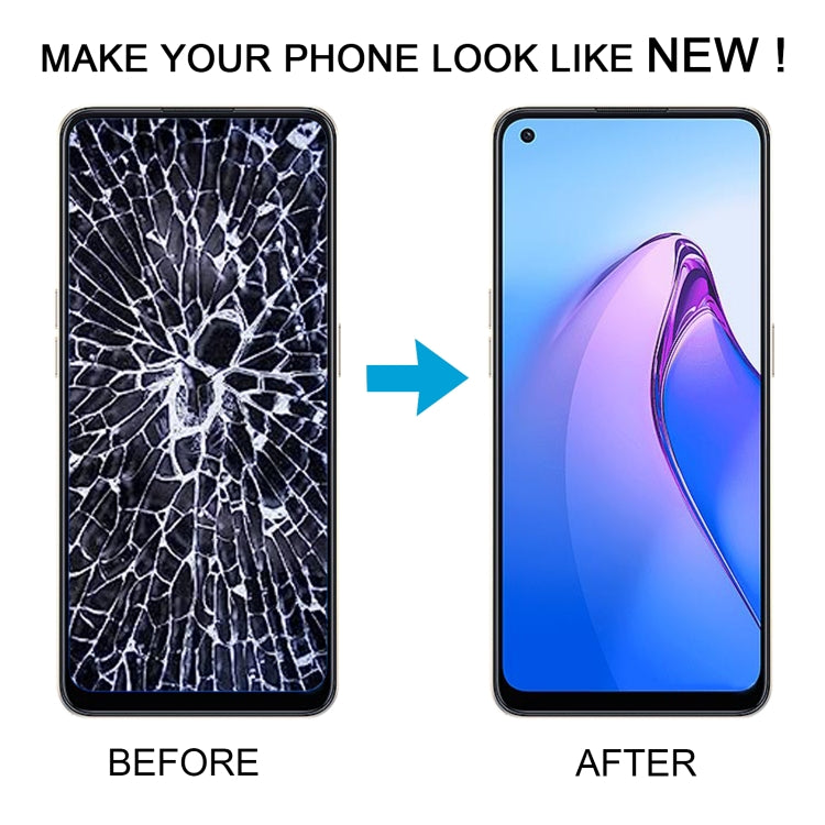 For OPPO Reno8 4G OLED LCD Screen Digitizer Full Assembly with Frame