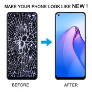 For OPPO Reno8 4G OLED LCD Screen Digitizer Full Assembly with Frame