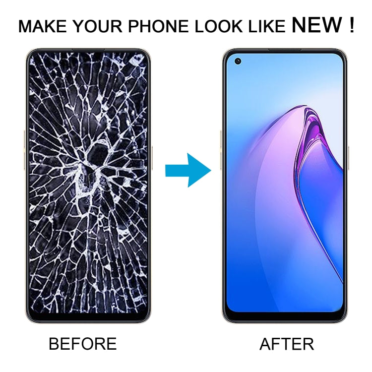 For OPPO Reno8 4G OLED LCD Screen with Digitizer Full Assembly