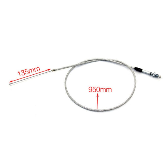 Off-road Motorcycle Modified 22mm Handle Throttle Clamp Hand Grip Big Torque Oil Visual Throttle Accelerator for with Cable(Red with Silver Throttle Cable)