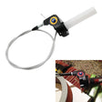 Off-road Motorcycle Modified 22mm Handle Throttle Clamp Hand Grip Big Torque Oil Visual Throttle Accelerator for with Cable(Gold with Silver Throttle Cable) - Grips by PMC TechLife | Online Shopping South Africa | PMC TechLife | Buy Now Pay Later Mobicred