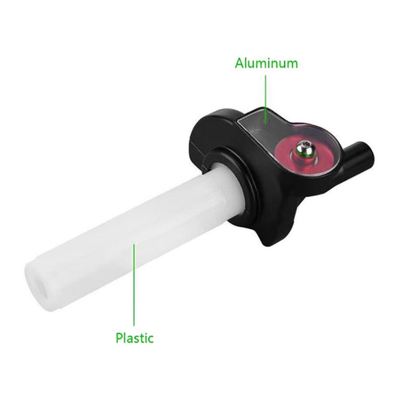 Off-road Motorcycle Modified 22mm Handle Throttle Clamp Hand Grip Big Torque Oil Visual Throttle Accelerator for with Cable(Blue with Silver Throttle Cable)