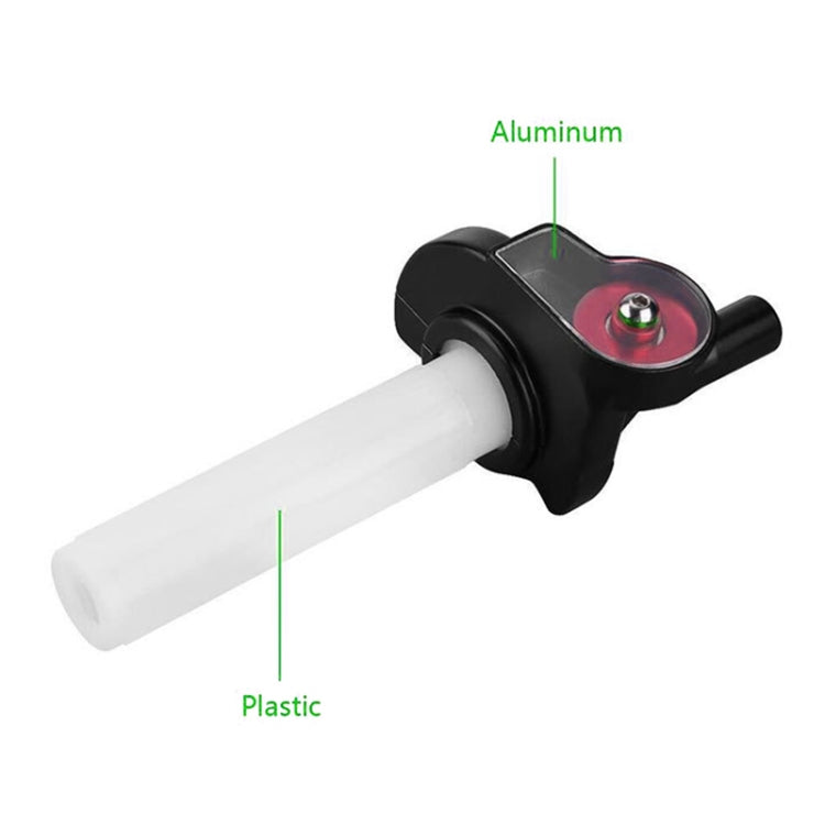 Off-road Motorcycle Modified 22mm Handle Throttle Clamp Hand Grip Big Torque Oil Visual Throttle Accelerator for with Cable(Blue with Silver Throttle Cable)