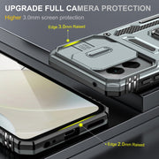For Motorola Moto G Play 5G 2024 Armor PC + TPU Camera Shield Phone Case(Grey)