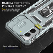 For Motorola Moto G Stylus 5G 2024 Armor PC + TPU Camera Shield Phone Case(Grey)