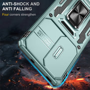 For OPPO Reno10 Global Armor PC + TPU Camera Shield Phone Case(Alpine Green)
