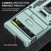 For Google Pixel 9/9 Pro Armor PC + TPU Camera Shield Phone Case(Alpine Green)