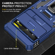 For Google Pixel 9/9 Pro Armor PC + TPU Camera Shield Phone Case(Navy Blue)
