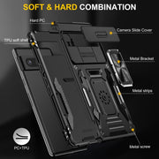For Google Pixel 9/9 Pro Armor PC + TPU Camera Shield Phone Case(Black)