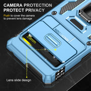For Google Pixel 9/9 Pro Armor PC + TPU Camera Shield Phone Case(Light Blue)