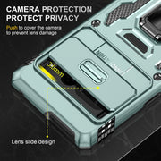 For Google Pixel 9 Pro XL 6.8 Armor PC + TPU Camera Shield Phone Case(Alpine Green)