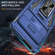 For Google Pixel 9 Pro XL 6.8 Armor PC + TPU Camera Shield Phone Case(Navy Blue)
