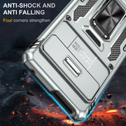 For Google Pixel 9 Pro XL 6.8 Armor PC + TPU Camera Shield Phone Case(Grey)