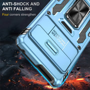 For Google Pixel 9 Pro XL 6.8 Armor PC + TPU Camera Shield Phone Case(Light Blue)