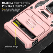 For Google Pixel 9 Pro XL 6.8 Armor PC + TPU Camera Shield Phone Case(Rose Gold)