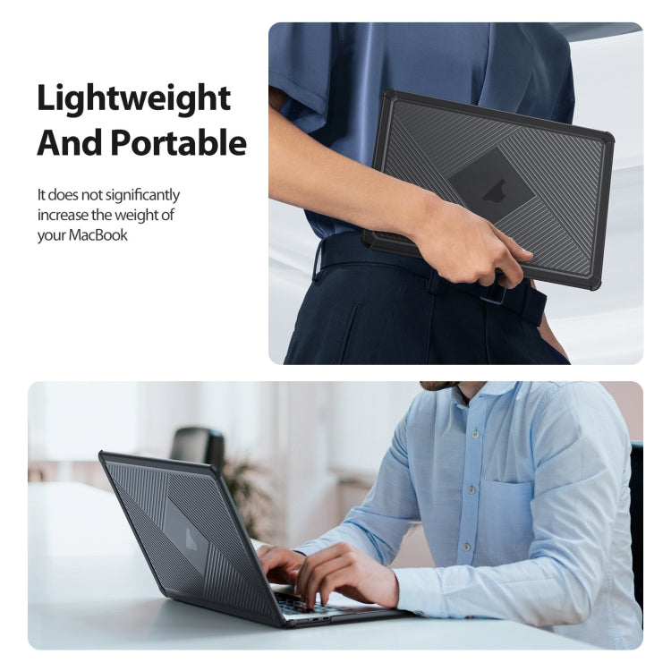 For MacBook Air 13.3 2020 / 2018 DUX DUCIS LCGH Laptop Frosted Protective Case(Black)