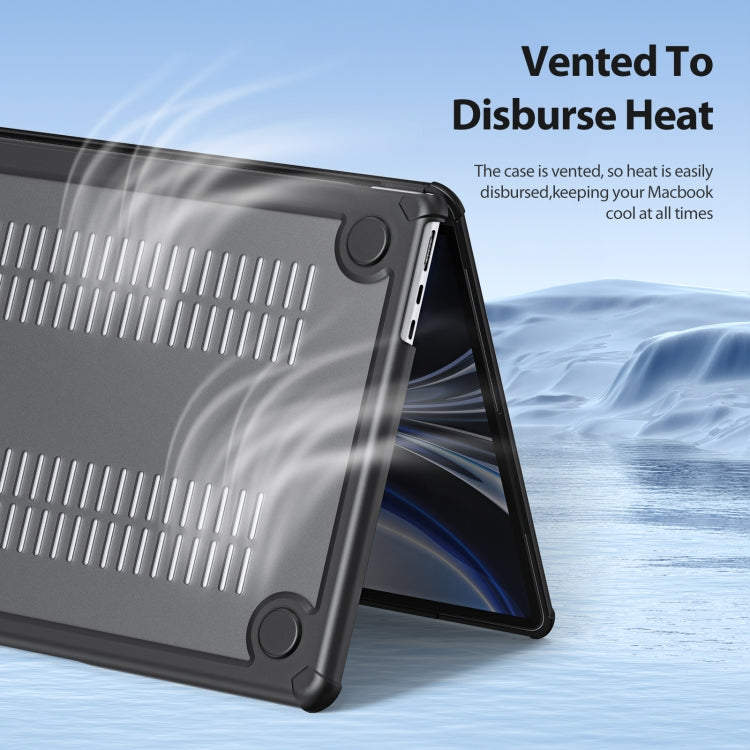 For MacBook Pro 14 2021/2023 A2442 DUX DUCIS LCGH Laptop Frosted Protective Case(Black)