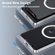 For Motorola Edge 50 Pro Frosted Metal MagSafe Magnetic Phone Case(Silver)