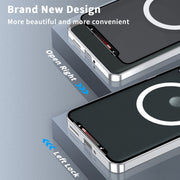 For Motorola Edge 50 Ultra Frosted Metal MagSafe Magnetic Phone Case(Silver)