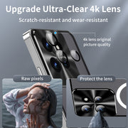 For Motorola Edge 50 Frosted Metal MagSafe Magnetic Phone Case(Silver)