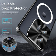 For Motorola Edge 2024 Frosted Metal MagSafe Magnetic Phone Case(Black)