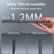 For Motorola Edge 2024 Frosted Metal MagSafe Magnetic Phone Case(Black)