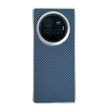 For vivo X Fold3 Pro Kevlar Carbon Fiber Ultra-thin Shockproof Phone Case(Blue) - vivo Cases by PMC TechLife | Online Shopping South Africa | PMC TechLife | Buy Now Pay Later Mobicred