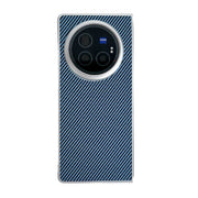 For vivo X Fold3 Pro Kevlar Carbon Fiber Ultra-thin Shockproof Phone Case(Blue)