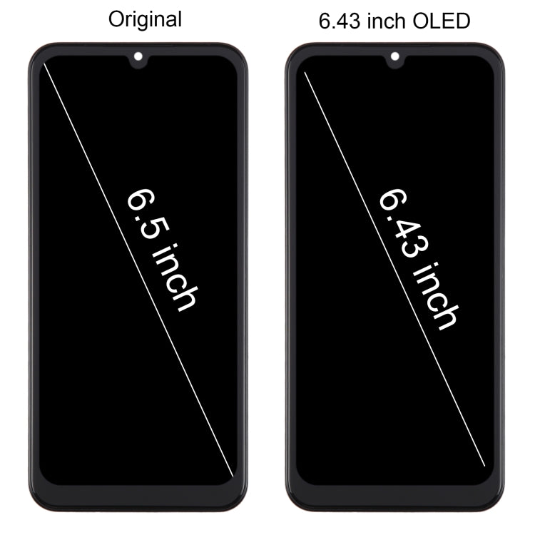 For Samsung Galaxy A24 SM-A245F 6.43inch OLED LCD Screen Digitizer Full Assembly with Frame