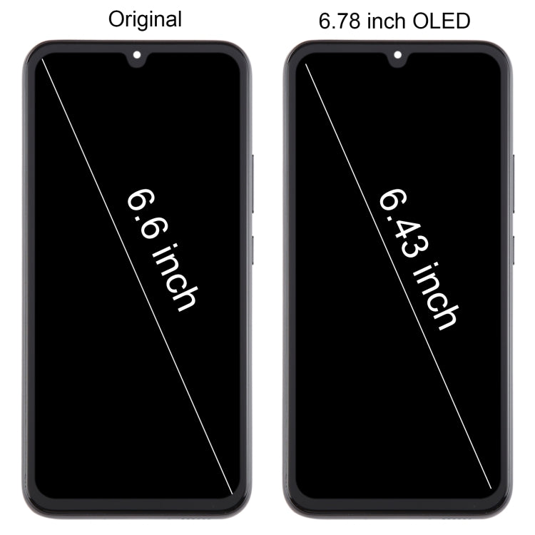 For Samsung Galaxy A34 SM-A346B 6.43inch OLED LCD Screen Digitizer Full Assembly with Frame