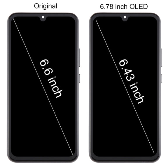 For Samsung Galaxy A34 SM-A346B 6.43inch OLED LCD Screen Digitizer Full Assembly with Frame