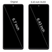 For Samsung Galaxy M53 SM-M536B 6.43inch OLED LCD Screen Digitizer Full Assembly with Frame