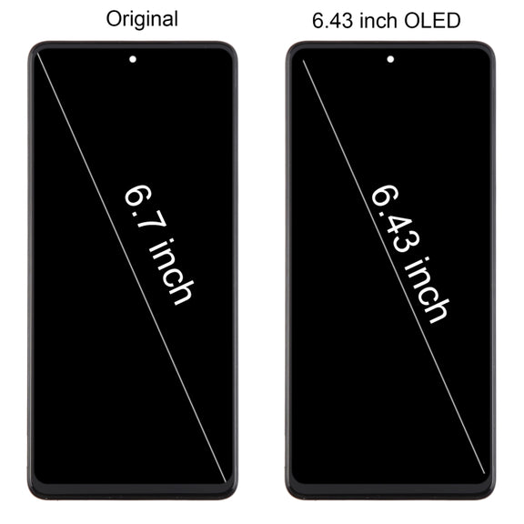 For Samsung Galaxy M53 SM-M536B 6.43inch OLED LCD Screen Digitizer Full Assembly with Frame