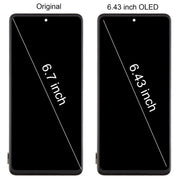 For Samsung Galaxy M52 5G SM-M526B 6.43inch OLED LCD Screen Digitizer Full Assembly with Frame