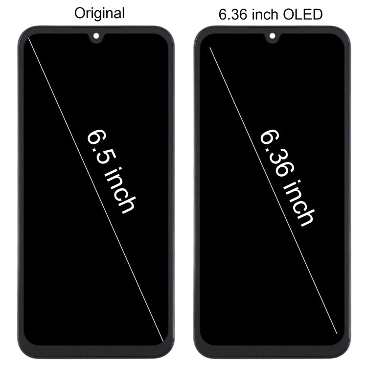 For Samsung Galaxy A15 4G SM-A155F 6.36inch OLED LCD Screen Digitizer Full Assembly with Frame
