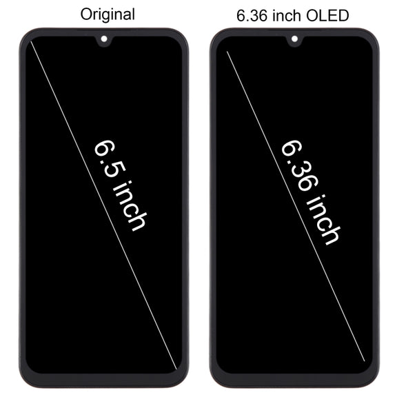 For Samsung Galaxy A15 4G SM-A155F 6.36inch OLED LCD Screen Digitizer Full Assembly with Frame
