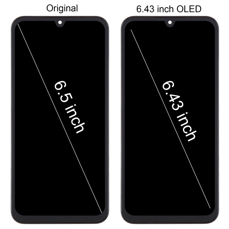 For Samsung Galaxy A15 4G SM-A155F 6.43inch OLED LCD Screen Digitizer Full Assembly with Frame