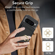 For Google Pixel 9 Pro XL RFID Anti-theft Card Ring Holder Phone Case(Black)