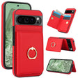 For Google Pixel 9 Pro XL RFID Anti-theft Card Ring Holder Phone Case(Red) - Google Cases by PMC TechLife | Online Shopping South Africa | PMC TechLife | Buy Now Pay Later Mobicred