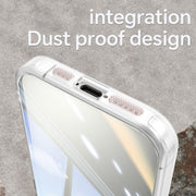 For iPhone 16 Acrylic Hybrid TPU Armor Shockproof Phone Case(Transparent)