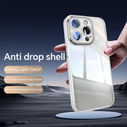 For iPhone 16 Acrylic Hybrid TPU Armor Shockproof Phone Case(Transparent)