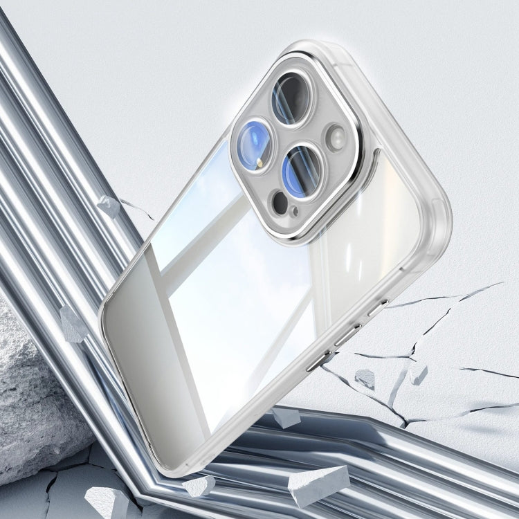 For iPhone 16 Acrylic Hybrid TPU Armor Shockproof Phone Case(Transparent)