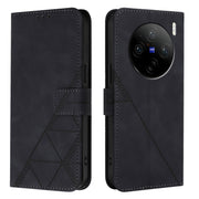 For vivo X100s Crossbody 3D Embossed Flip Leather Phone Case(Black)