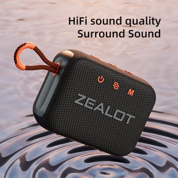 Zealot S75 Portable Outdoor IPX6 Water-resistant Bluetooth Speaker(Black)