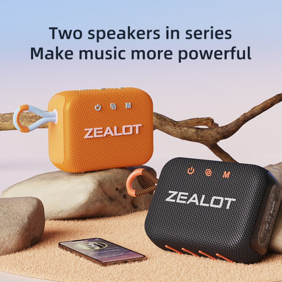 Zealot S75 Portable Outdoor IPX6 Water-resistant Bluetooth Speaker(Black)