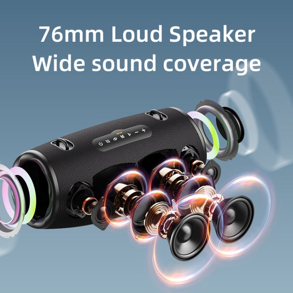 Zealot S87 80W Portable Outdoor Bluetooth Speaker with RGB Light(Blue)